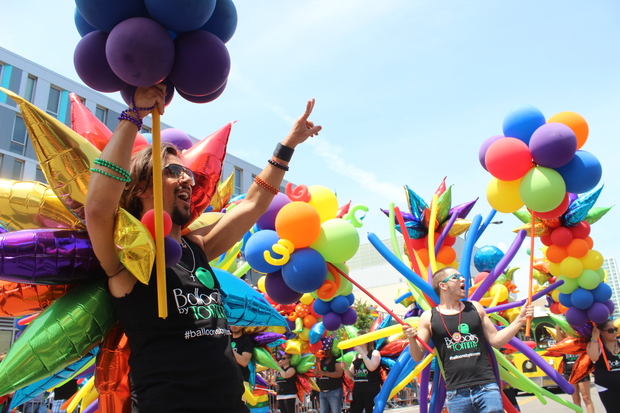  Balloons by Tommy brought huge balloon letters reading 