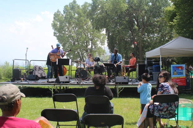  Jazz group Donovan Mixon's Hybrid Project was one of eight groups to perform a the 22nd Annual Artists of the Wall festival. 