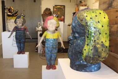  The Nevica Project, 3717 N. Ravenswood Ave., will exhibit large stoneware works by Japanese American artist Kensuke Yamada, including (from l.) 