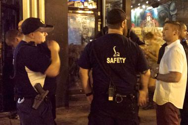  Private security workers at Wicker Park Fest.  