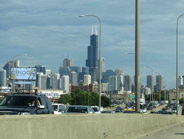  The Willis Tower can be seen from the Dan Ryan Expy. 