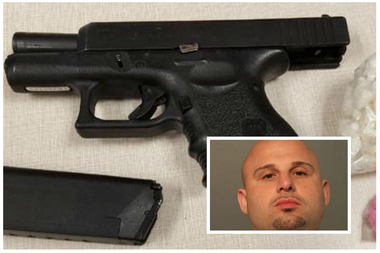  Phillip Floro (inset) is charged in connection with a Wednesday drug bust, police say. 