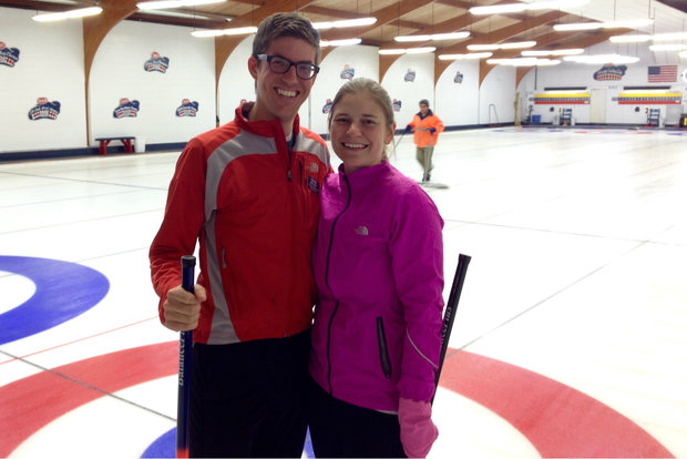  Sara and Adam Miller met and were married at the Chicago Curling Club. 