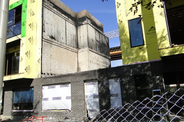  Construction is nearing completion at The Row, a set of 24 luxury townhomes in the 1700 block of North Winnebago in Bucktown/Wicker Park. 