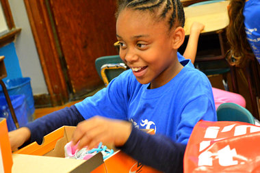  Madison Johnson, 8, got a new pair of running shoes so she can compete in her first 5K race this weekend.  
