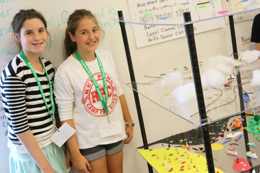  Sixth-graders participating in the World Peace Game at Catherine Cook School, 226 W. Schiller St. 