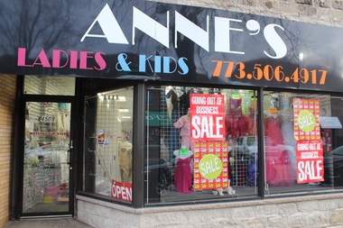  Anne's Ladies and Kids Closing, at 4509 N. Clark St., will close after over two decades in the neighborhood. 