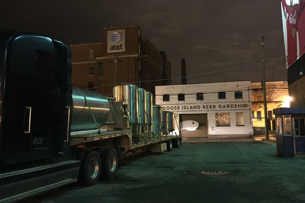  Following its final season in Wrigleyville, Goose Island removed its brewing equipment Nov. 17. 