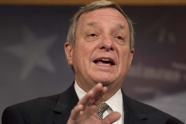  Sen. Dick Durbin visited Englewood Tuesday to share why he supports President Obama's proposed actions to prevent gun violence. 