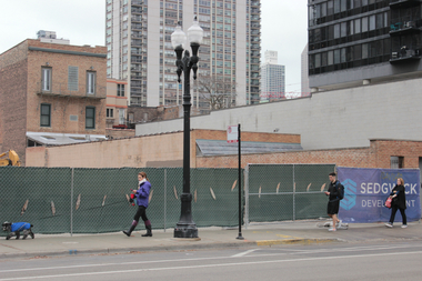  The site of the new development at 1325 N. Wells St. 