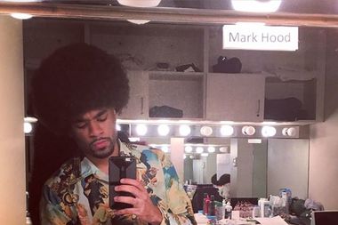  Mark Hood in his dressing room at the Marriott Theater where he appears in 