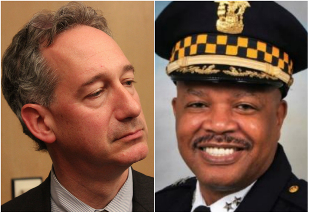  City Inspector General Joe Ferguson (l.) is investigating whether Chicago Deputy Chief Eugene Williams (r.) shared privileged information with a group of sergeants studying for an exam to become lieutenants. 