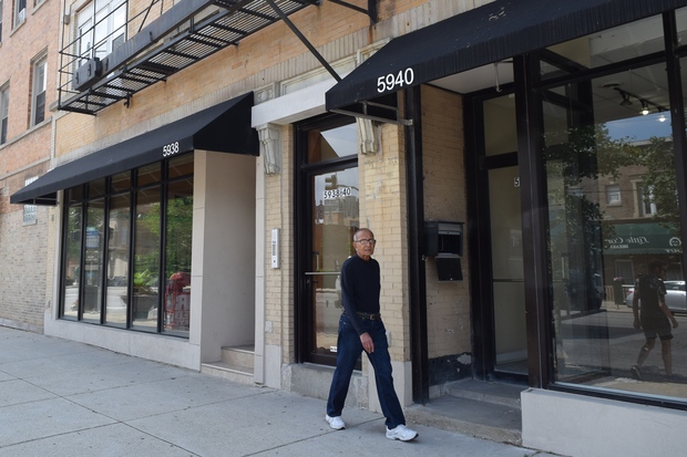  Work is underway at the 5938-40 N. Broadway storefronts where The Growling Rabbit will be moving into from Rogers Park this fall.  