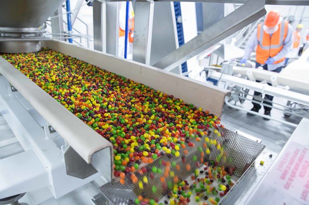  Skittles candy will expand its&nbsp;production expand to Yorkville&nbsp;starting Tuesday. 