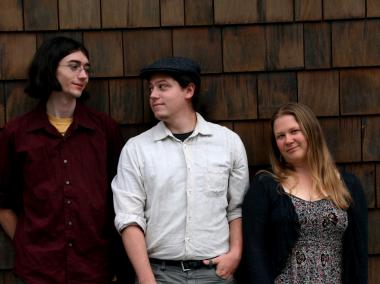The contra dance band, Nor'easter, will be performing on Saturday night's event. Max Newman (center) is the band's lead musician. 