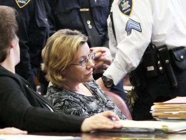 Alleged "millionaire madam" Anna Gristina at Manhattan Supreme Court on Monday April 9.