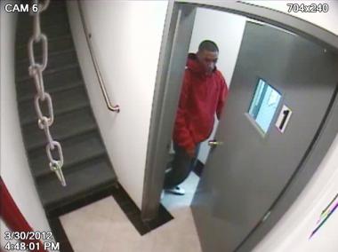 Police are hunting for the man in this surveillance camera image.