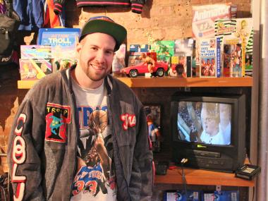  Michael Spitz runs Mr. Throwback, a store specializing in vintage 1980s and 1990s sport clothing. A new video series celebrating local businesses will highlight entrepreneurs like Spitz. 