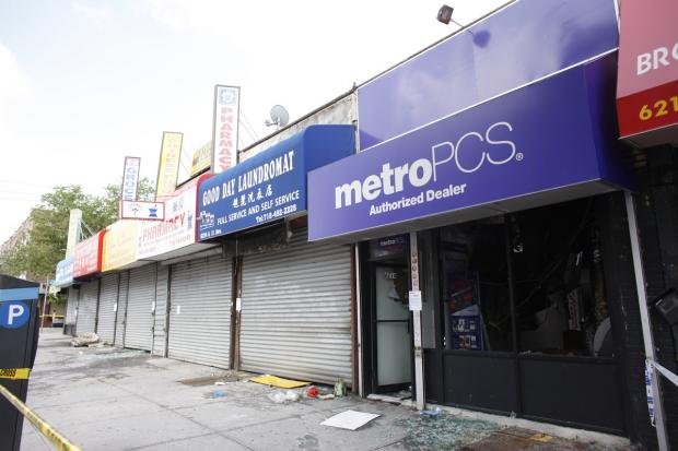  A fire tore through several shops in Dyker Heights Monday June 10, 2013. 
