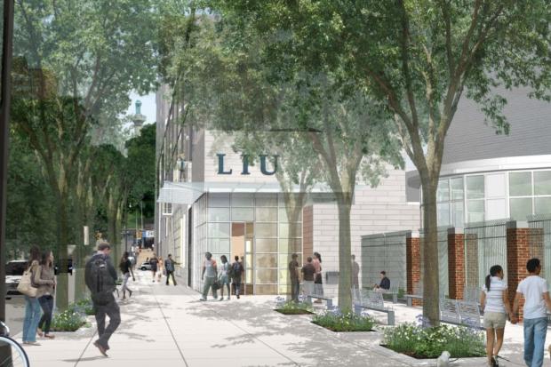  LIU's expansion plan would include the closing of some sidewalks and the addition of new public spaces. 
