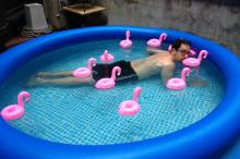 inflatable pool balcony