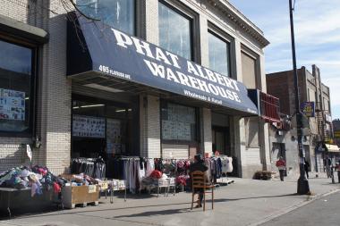  Phat Albert, a mammoth discount clothier and home supply store, will soon share space with a budget gym. 
