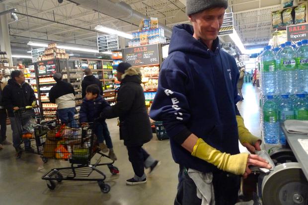  Some worry the in-store blade sharpening station is dangerous, but store officials say it's safe. 
