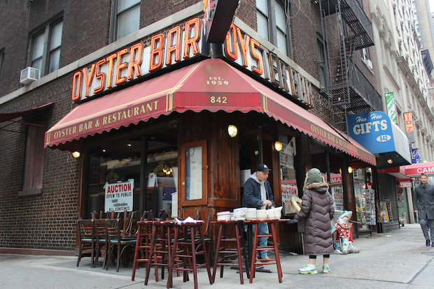  For 55 years, the red neon signs have shone brightly on the corner of 54th Street and 7th Avenue. Increasingly high rents sunk the nautical-themed business, said owner Ajit Saha, 52. 
