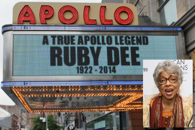  Harlem remembered the fierce and talented Ruby Dee after her death on June 12, 2014. 