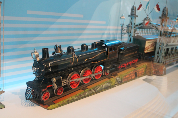  The exhibit features roughly 300 antique pieces, a mix of figurines, trains and toys.&nbsp; 