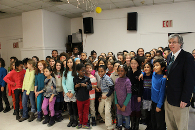  Central Park East Mixed Chorus performed at Carter Burden Center for Aging/Leonard Covello Senior Program on January 21, 2015. 