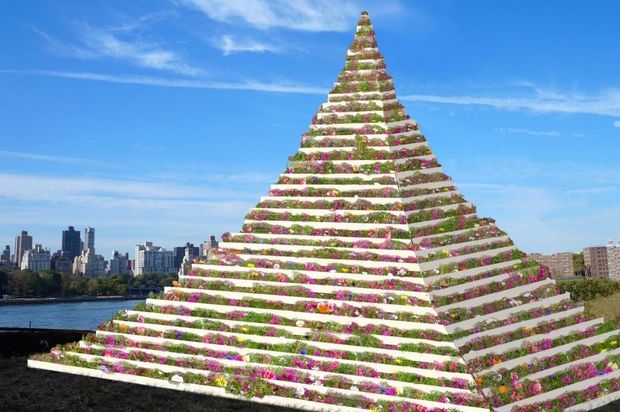 30-Foot 'Living Pyramid' of Flowers to Rise from Queens Waterfront