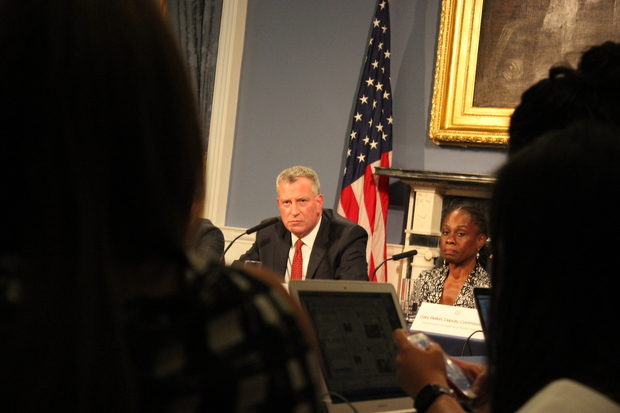  A new $22 million initiative will link law enforcement and mental health professionals to better handle mentally unwell people who are also violent, Mayor Bill de Blasio said Thursday. His wife, first lady Chirlane McCray, is leading a larger effort of changing how the city addresses mental illness. 