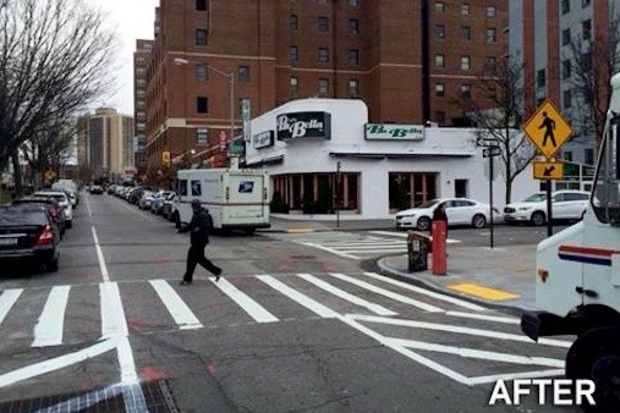  Improvements near MacDonalds Park include enhanced crossings and new pedestrian ramps. 