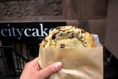  A half-pound cookie from City Cakes bakery in Chelsea - one of the treats tourists could pick up on Sugartooth's Valentine's Day tours. 