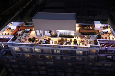  The building will offer amenities like a fitness center, outdoor movie area, roof deck with barbecues. 