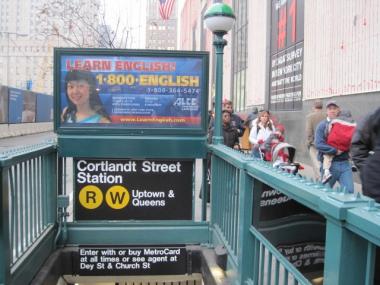 Uptown trains at Cortlandt Street will resume service on Wednesday after four years.