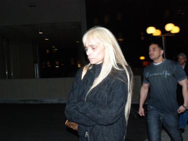Victoria Gotti leaves Manhattan federal court after the jury in her brother's trial announced for a second time they were deadlocked. (Shayna Jacobs/DNAinfo)