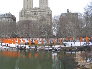 Artists Jeanne-Claude and Christo's 2005 