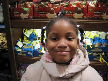 Sanaa Donalds of Harlem celebrated her birthday on Tuesday and can't wait for Christmas.