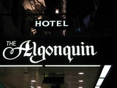 A fight broke out Sunday in the kitchen of the Algonquin Hotel between a waiter and a sous chef.