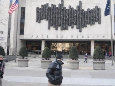 Pace university looks to help downtown after winning federal stimulus money.
