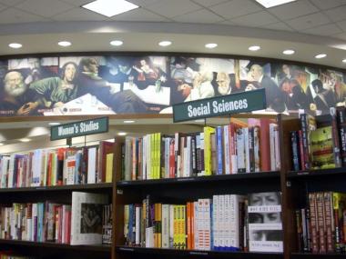 Among the racks at the Upper West Side Barnes & Noble.