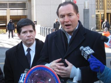 NYC Council Member Peter Vallone Jr. is holding a public hearing to discuss holding the terror trials in Lower Manhattan.