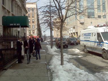 Police are investigating a stabbing in Morningside Heights.
