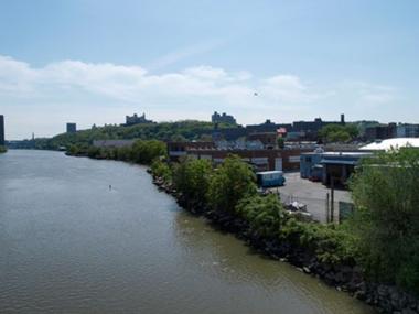 A view of Sherman Creek from the northern edge of Inwood.