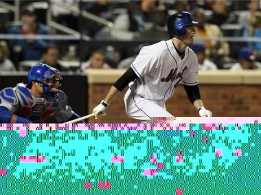 Mets rookie Ike Davis bats in the fifth inning against the Chicago Cubs on April 19 at Citi Field.