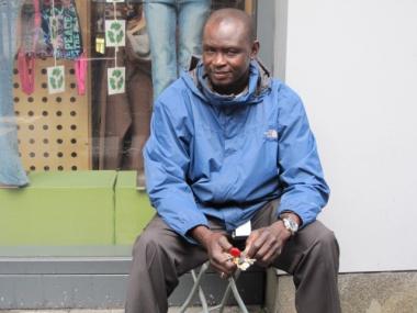 Modou Diop, a Times Square handbag vendor, isn't worried about another terrorist attack in the wake of this weekend's attempted car bombing.