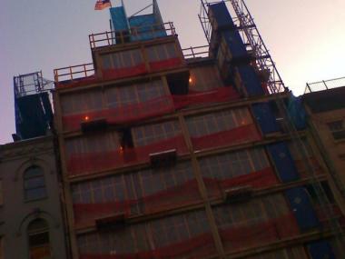 Modern 23 on West 23rd Street was one of the empty condo buildings featured in the Right to the City report.