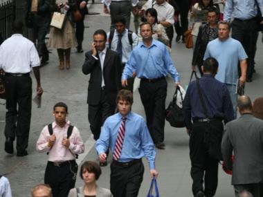 Financial sector workers saw a 22.7 percent increase in their weekly wages in the first quarter of 2010.